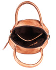 Never Mind Nmbgm136C Canteen Vintage Handmade Genuine Cowhide Leather Women Bag Western Handbag Purse