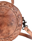 Never Mind Nmbgm136C Canteen Vintage Handmade Genuine Cowhide Leather Women Bag Western Handbag Purse