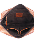 Never Mind Nmbgm137B Toiletry Vintage Handmade Genuine Cowhide Leather Women Bag Western Handbag Purse