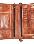 Never Mind Nmbgm140A Wallet Vintage Handmade Genuine Cowhide Leather Women Bag Western Handbag Purse