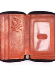 Never Mind Nmbgm146B Wallet Vintage Handmade Genuine Cowhide Leather Women Bag Western Handbag Purse