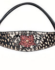 Hand-Carved Leather Western Headstall And Breast Collar Set For Training And Showing