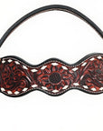 Hand-Carved Leather Western Headstall And Breast Collar Set For Training And Showing