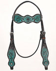HILASON W. H. Headstall Breast Collar Leather Brown – Hilason