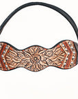 Hand-Carved Leather Western Headstall And Breast Collar Set For Training And Showing