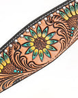HILASON Western Horse Headstall Breast Collar Leather Tan