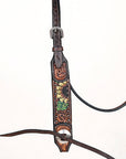 HILASON Western Horse Headstall Breast Collar Leather Brown