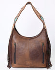Hobo Hair On Saddle Blanket Genuine Leather Western Bag For Women