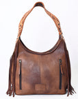 Hobo Hair On Saddle Blanket Genuine Leather Western Bag For Women