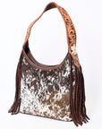 Hobo Hair On Saddle Blanket Genuine Leather Western Bag For Women