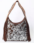 Hobo Hair On Saddle Blanket Genuine Leather Western Bag For Women