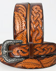 Beautifully hand tooled Genuine American Leather Belt Men and Women