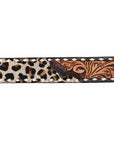 American Darling ADBLF227-L Beautifully Hand Tooled Hair-On Genuine American Leather Belt Men and Women