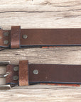 HILASON Western Genuine Leather Belt for Men Women Cowboy Cowgirl Handmade Unisex Full Grain Heavy Duty Tooled Belt for Jeans
