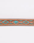American Darling ADBLF173-L Beautifully Hand Tooled Genuine American Leather Belt Men and Women