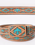 American Darling Beautifully Hand Tooled Genuine American Leather Belt Men and Women