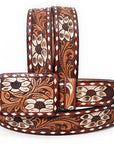 American Darling Beautifully Hand Tooled Genuine American Leather Belt Men and Women
