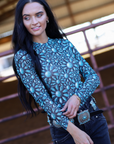 SQUASH BLOSSOM MESH LAYERING TOP