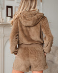 Verahara Up Hoodie Drawstring Shorts
