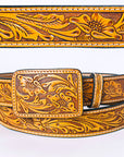 American Darling ADBLF232-L Beautifully Hand Tooled Genuine American Leather Belt Men and Women