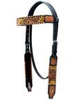 Hilason Genuine Leather Western Horse Tack Set Brown