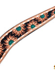 HILASON Western Horse Headstall & Breast Collar American Leather Floral Carving