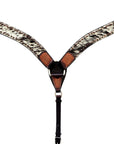 Hand-Carved Leather Western Headstall And Breast Collar Set For Training And Showing