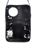 American Darling Clutch Bag Hair-On Cowhide Braided Genuine Leather Western Crossbody for Women