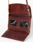American Darling Wallet Hair on Full Grain Genuine Leather Western Women Bag | Handbag Purse Travel Clutch