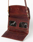 American Darling Wallet Hair on Full Grain Genuine Leather Western Women Bag | Handbag Purse Travel Clutch