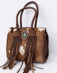 American Darling Hair On Genuine Leather Women Bag Western Handbag Purse