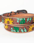 American Darling ADBLF101-L Beautifully Hand Tooled Genuine American Leather Belt Men and Women