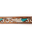American Darling ADBLF107-L Beautifully Hand Tooled Genuine American Leather Belt Men and Women