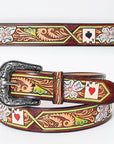 American Darling Beautifully Hand Tooled Genuine American Leather Belt Men and Women