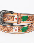 American Darling Beautifully Hand Tooled Genuine American Leather Belt Men and Women