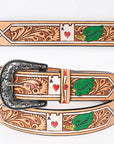 American Darling Beautifully Hand Tooled Genuine American Leather Belt Men and Women