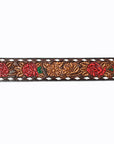 American Darling ADBLF182-L Beautifully Hand Tooled Genuine American Leather Belt Men and Women