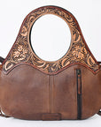 ADBG1197 American Darling Hand Tooled Hair On Genuine Leather Women Bag Western Handbag Purse
