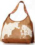 Hobo Hair On Saddle Blanket Genuine Leather Western Bag For Women