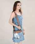 American Darling ADBG1200 Hand Tooled Genuine Leather Women Bag Western Handbag Purse
