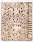 American Darling Portfolio Bag Hand Tooled Crocodile embossed Genuine Leather women bag western handbag purse - Everest Ranch