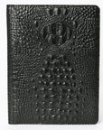 American Darling Portfolio Bag Hand Tooled Crocodile embossed Genuine Leather women bag western handbag purse - Everest Ranch
