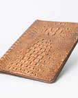 American Darling Portfolio Bag Hand Tooled Crocodile embossed Genuine Leather women bag western handbag purse - Everest Ranch