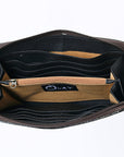 OHLAY WALLET Hand Tooled Genuine Leather women bag western handbag purse