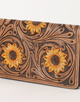 OHLAY WALLET Hand Tooled Genuine Leather women bag western handbag purse