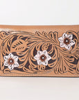 OHLAY WALLET Hand Tooled Genuine Leather women bag western handbag purse