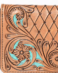 OHLAY WALLET Hand Tooled Genuine Leather women bag western handbag purse