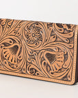 OHLAY WALLET Hand Tooled Genuine Leather women bag western handbag purse