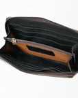 OHLAY WALLET Hand Tooled Genuine Leather women bag western handbag purse