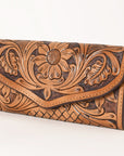 OHLAY WALLET Hand Tooled Genuine Leather women bag western handbag purse